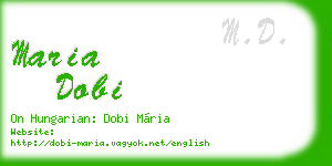 maria dobi business card